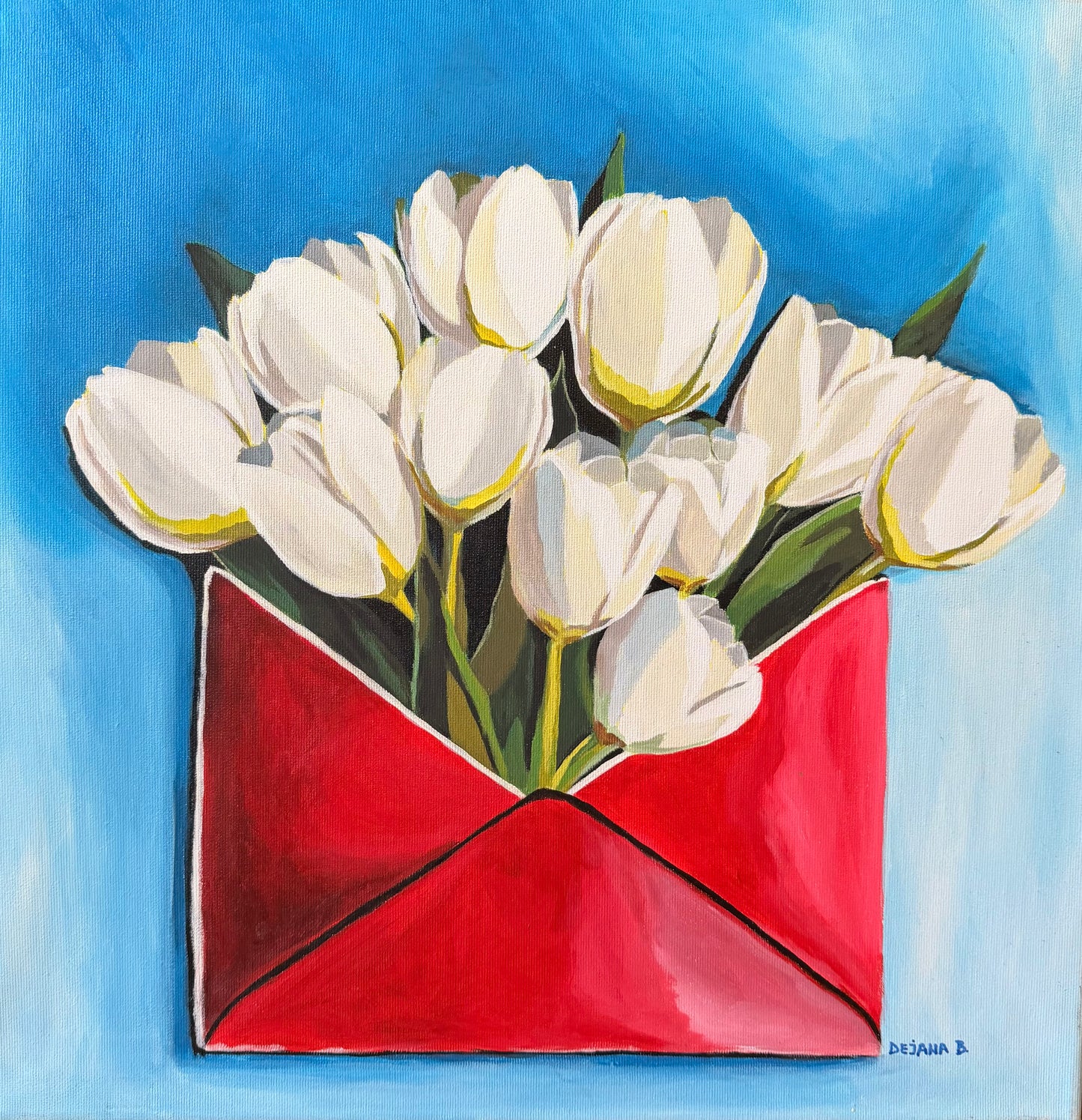 A bouquet of roses 50 x 50cm