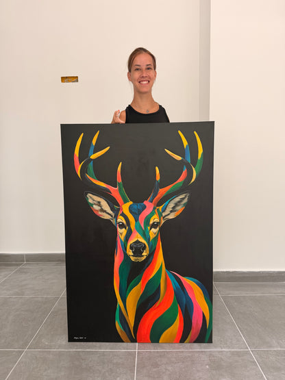 Majestic Deer Original 120 × 80 cm / 47.2 × 31.5 in