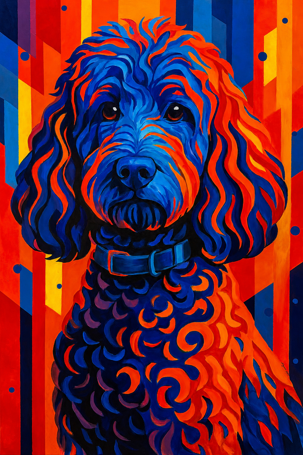 Colorful Dog | Fine Art Canvas Print