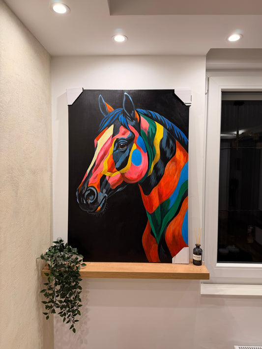 Pop art horse #3 70x100cm