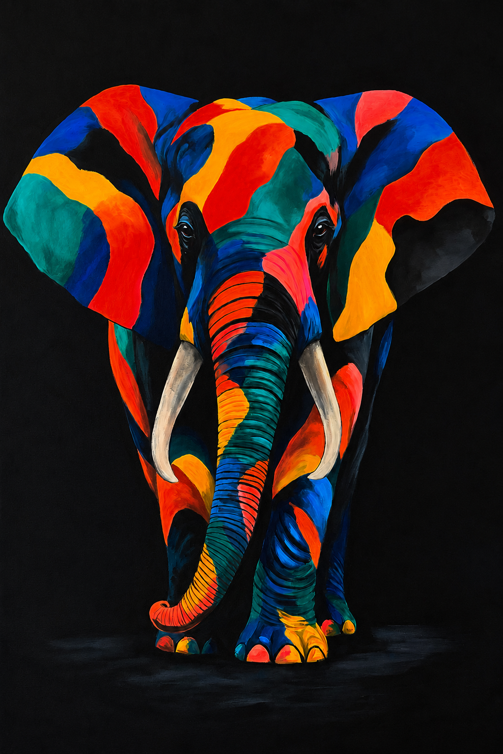 Colorful Elephant  - Fine Art Canvas Print