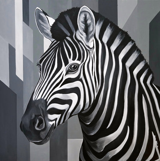 Black & White Zebra | Fine Art Canvas Print