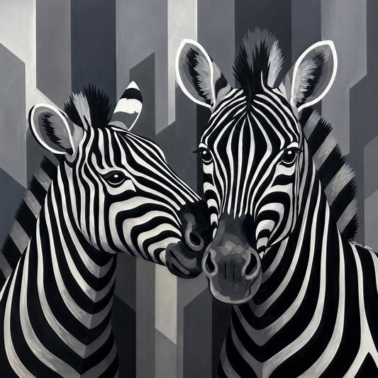 Two Zebras | Fine Art Canvas Print