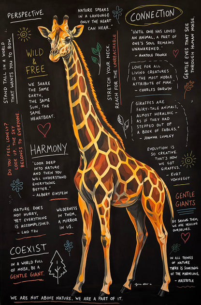 Giraffe Original 180 × 120 cm / 70.9 × 47.2 in