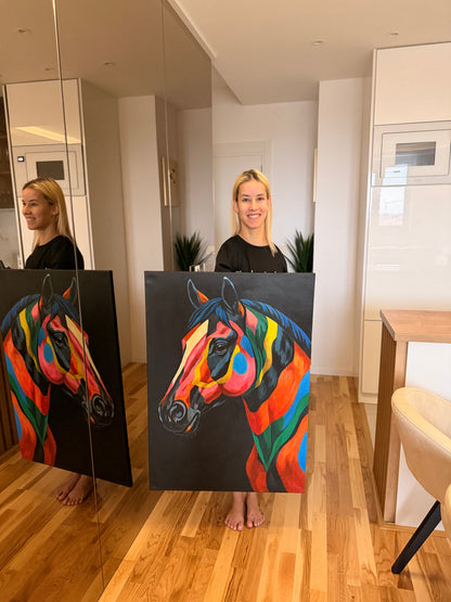 Pop art konj #3 70x100cm