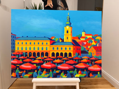 Dolac Market Zagreb 60 × 80 cm / 23.6 × 31.5 in