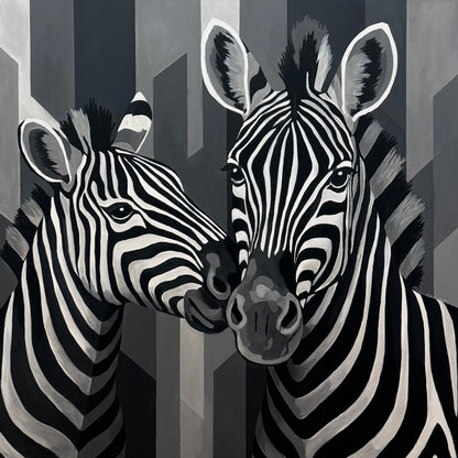 Dve Zebre 100x100cm