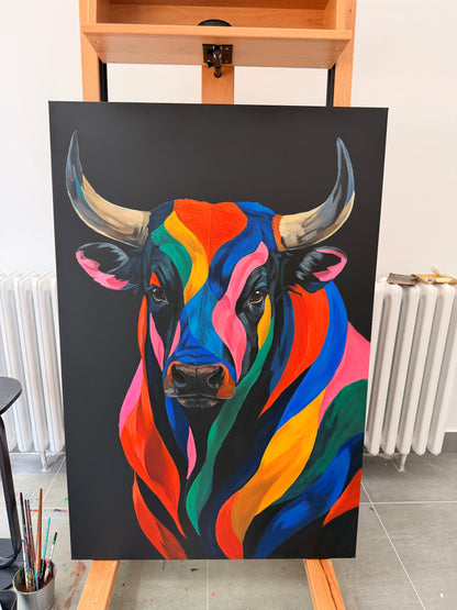 Powerful Bull Original 120 × 80 cm / 47.2 × 31.5 in