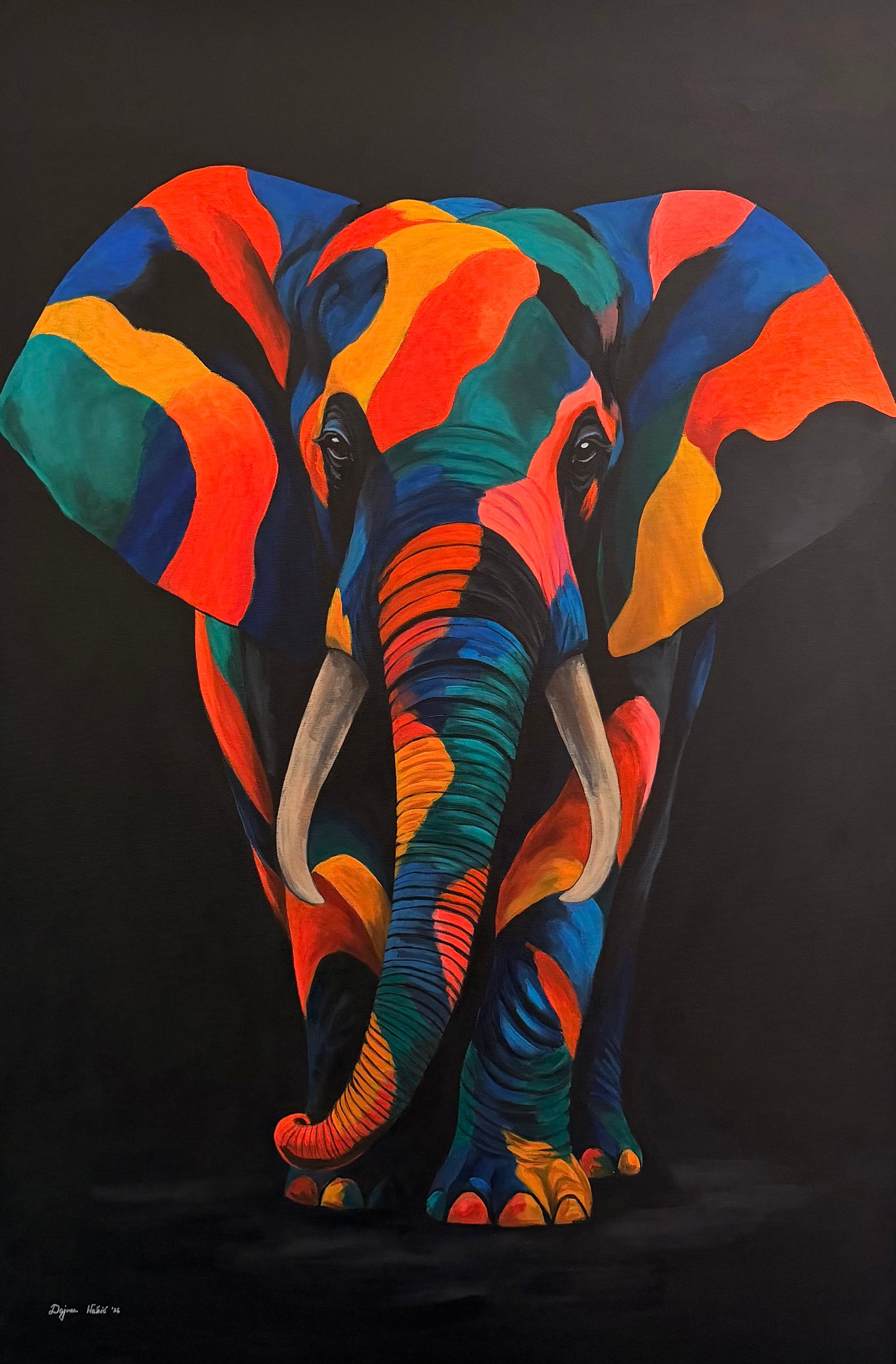 Colorful Elephant Original 120 × 80 cm / 47.2 × 31.5 in
